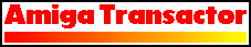 Scritta Amiga Transactor con un rettangolo sfumato sotto